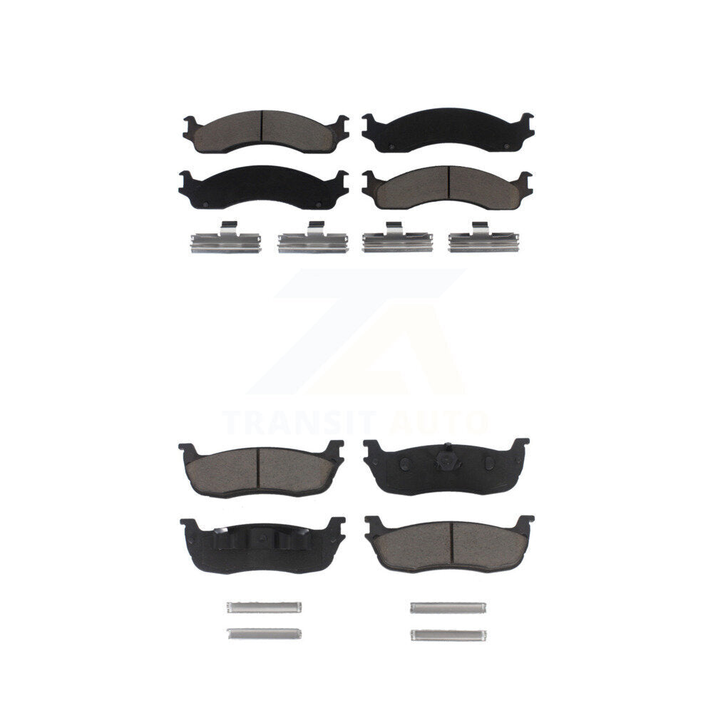 Ceramic Brake Pads Front Rear Kit For Ford F-250 HD