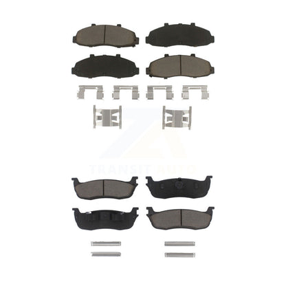 Ceramic Brake Pads Front Rear Kit For Ford F-150 Heritage Lincoln Blackwood