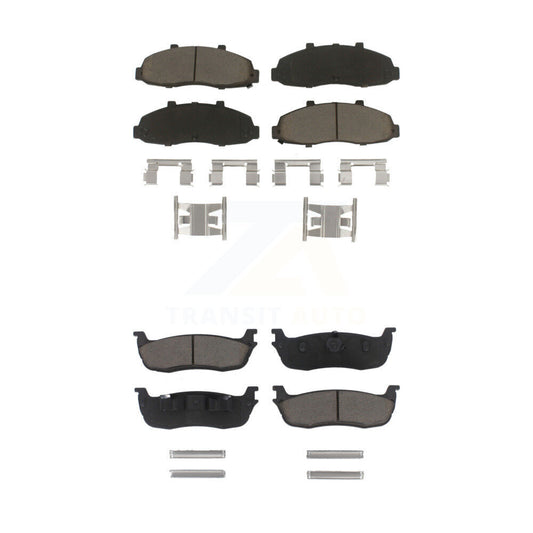 Ceramic Brake Pads Front Rear Kit For Ford F-150 Heritage Lincoln Blackwood