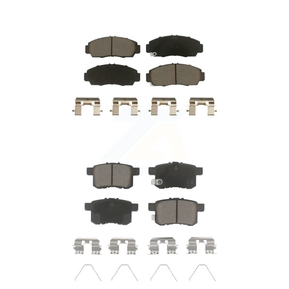 Ceramic Brake Pads Front Rear Kit For Honda Accord Acura TSX