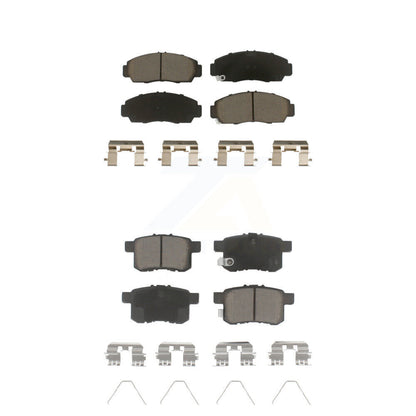 Ceramic Brake Pads Front Rear Kit For Honda Accord Acura TSX