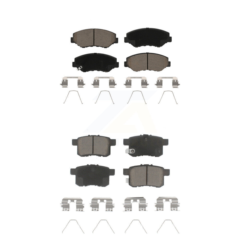 Ceramic Brake Pads Front Rear Kit For Honda Accord