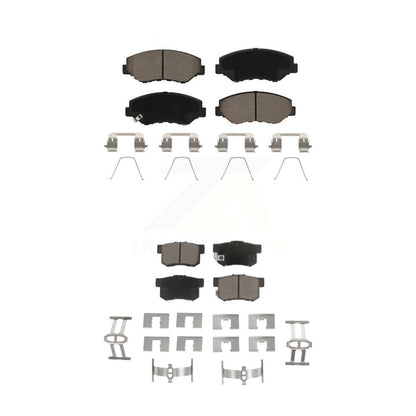 Ceramic Brake Pads Front Rear Kit For Honda Civic Accord CR-V Element Acura ILX