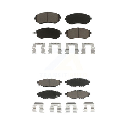 Ceramic Brake Pads Front Rear Kit For Subaru Outback Forester Impreza Legacy WRX