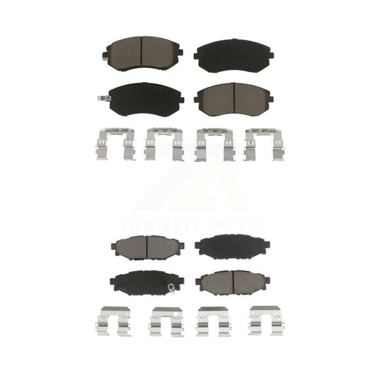 Ceramic Brake Pads Front Rear Kit For Subaru Outback Forester Impreza Legacy WRX