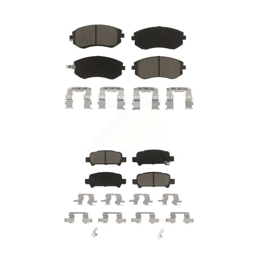Ceramic Brake Pad Front Rear Kit For Subaru Impreza Outback Legacy Forester Baja