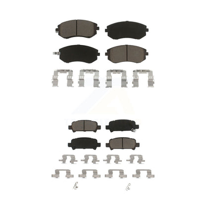 Ceramic Brake Pad Front Rear Kit For Subaru Impreza Outback Legacy Forester Baja