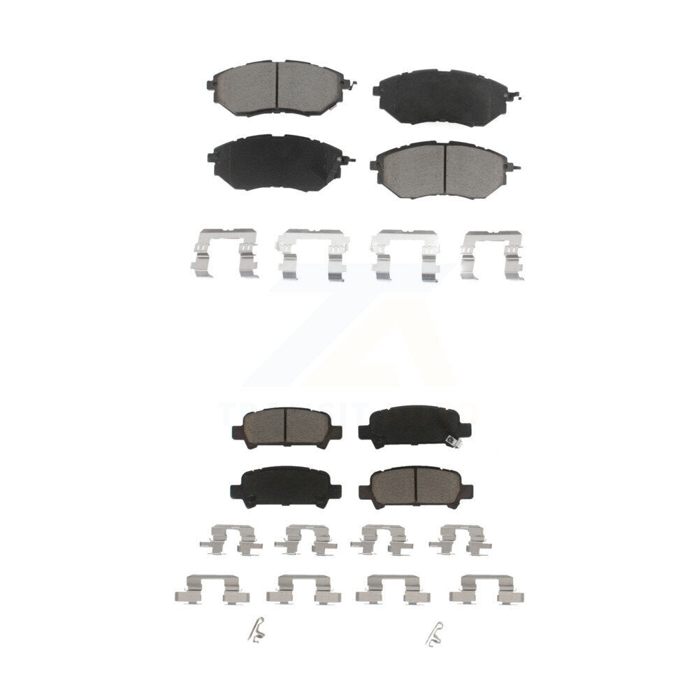 Ceramic Brake Pads Front Rear Kit For Subaru Legacy