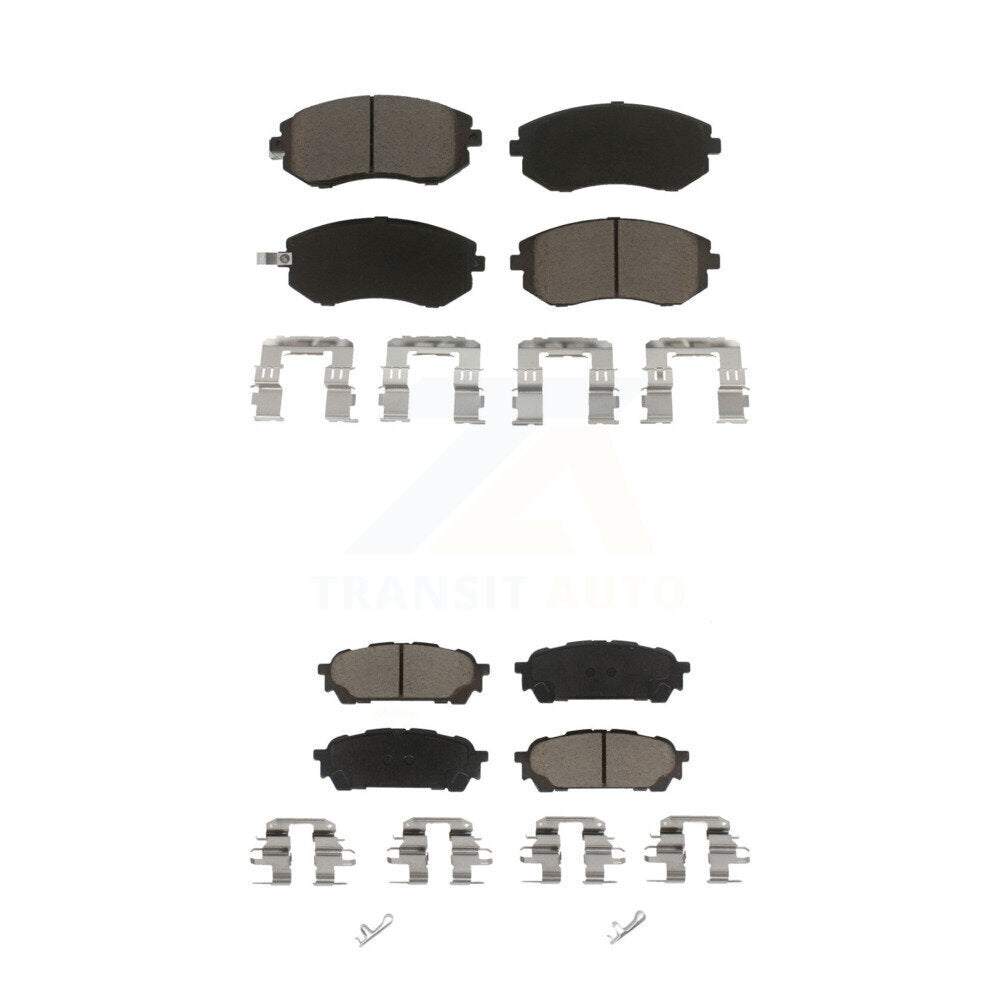 Ceramic Brake Pads Front Rear Kit For Subaru Impreza Forester Saab 9-2X