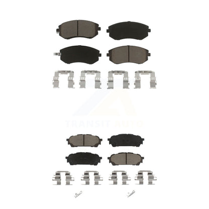 Ceramic Brake Pads Front Rear Kit For Subaru Impreza Forester Saab 9-2X