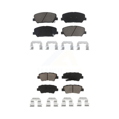 Ceramic Brake Pads Front Rear Kit For 2013-2015 Kia Optima Hyundai Veloster