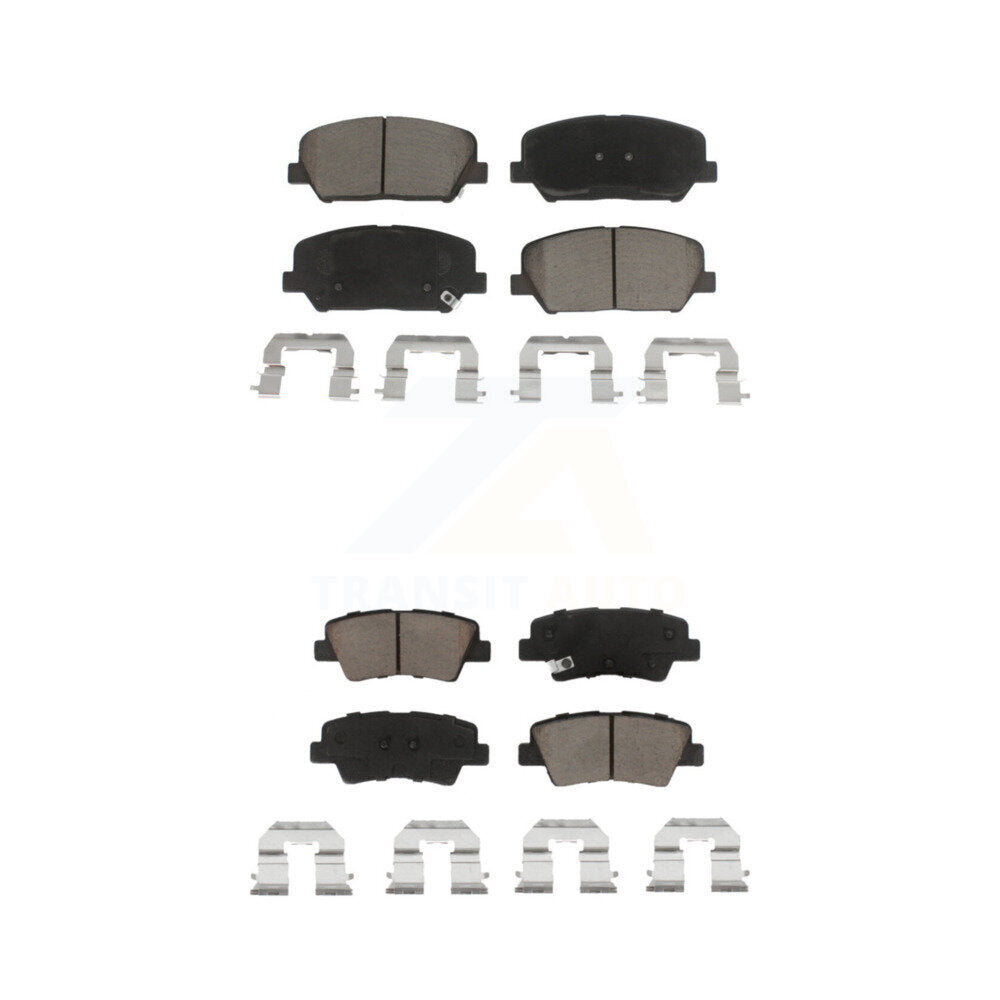 Ceramic Brake Pads Front Rear Kit For Kia Forte Forte5 Koup