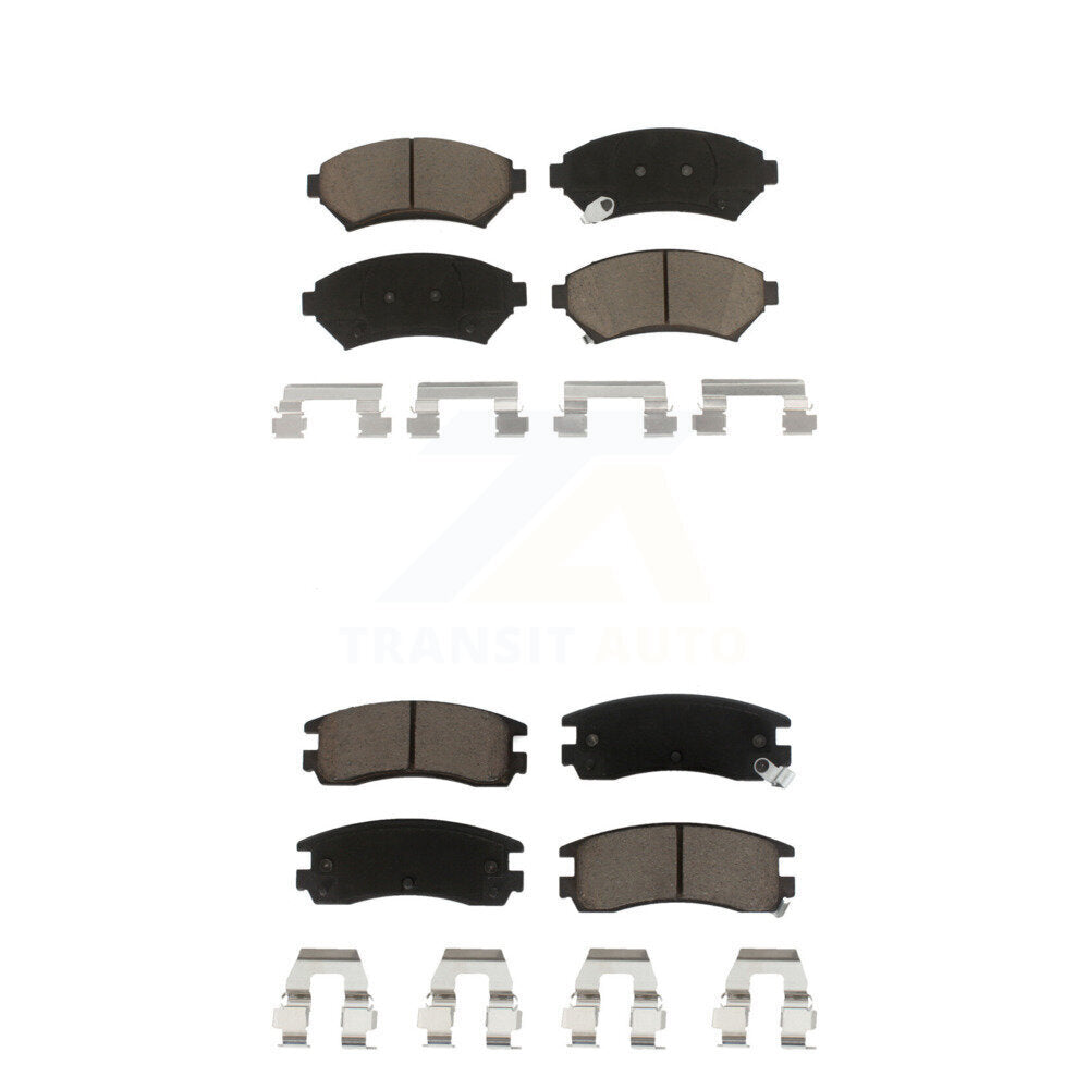 Ceramic Brake Pad Front Rear Kit For Chevrolet Buick Impala Pontiac Century Prix