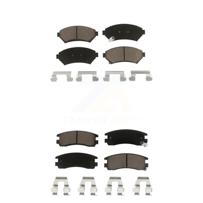 Ceramic Brake Pad Front Rear Kit For Chevrolet Buick Impala Pontiac Century Prix