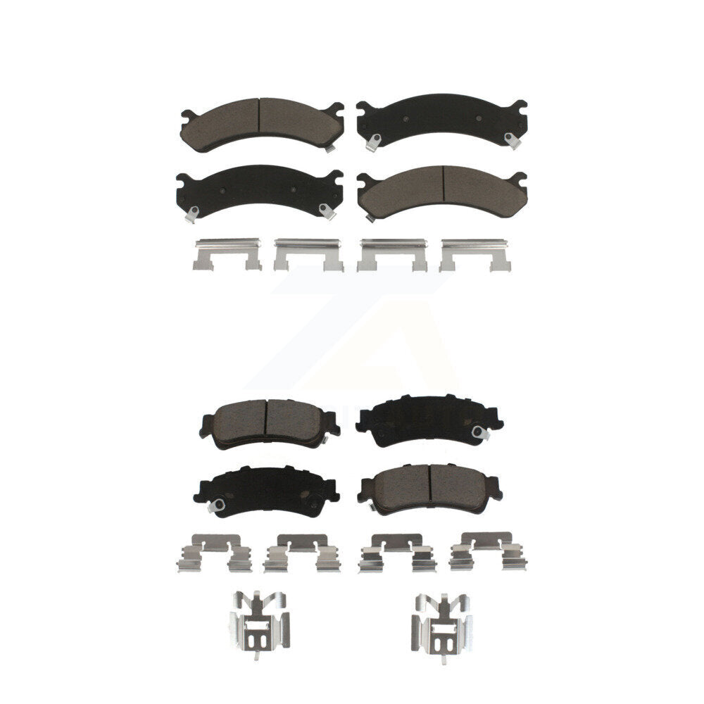 Ceramic Brake Pads Front Rear Kit For Cadillac DTS DeVille GMC Sierra 3500