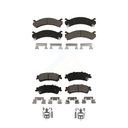 Ceramic Brake Pads Front Rear Kit For Cadillac DTS DeVille GMC Sierra 3500
