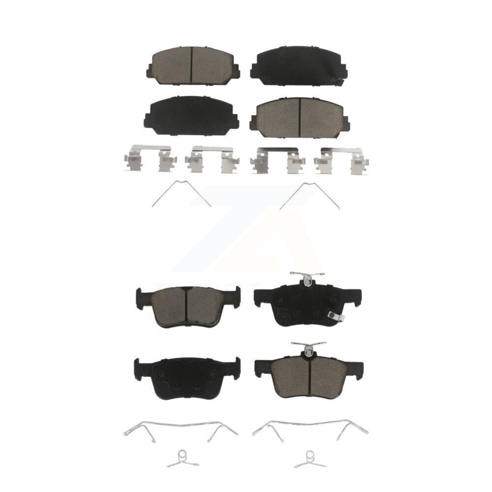 Ceramic Brake Pads Front Rear Kit For Honda Civic