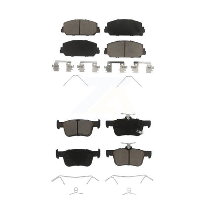 Ceramic Brake Pads Front Rear Kit For Honda Civic