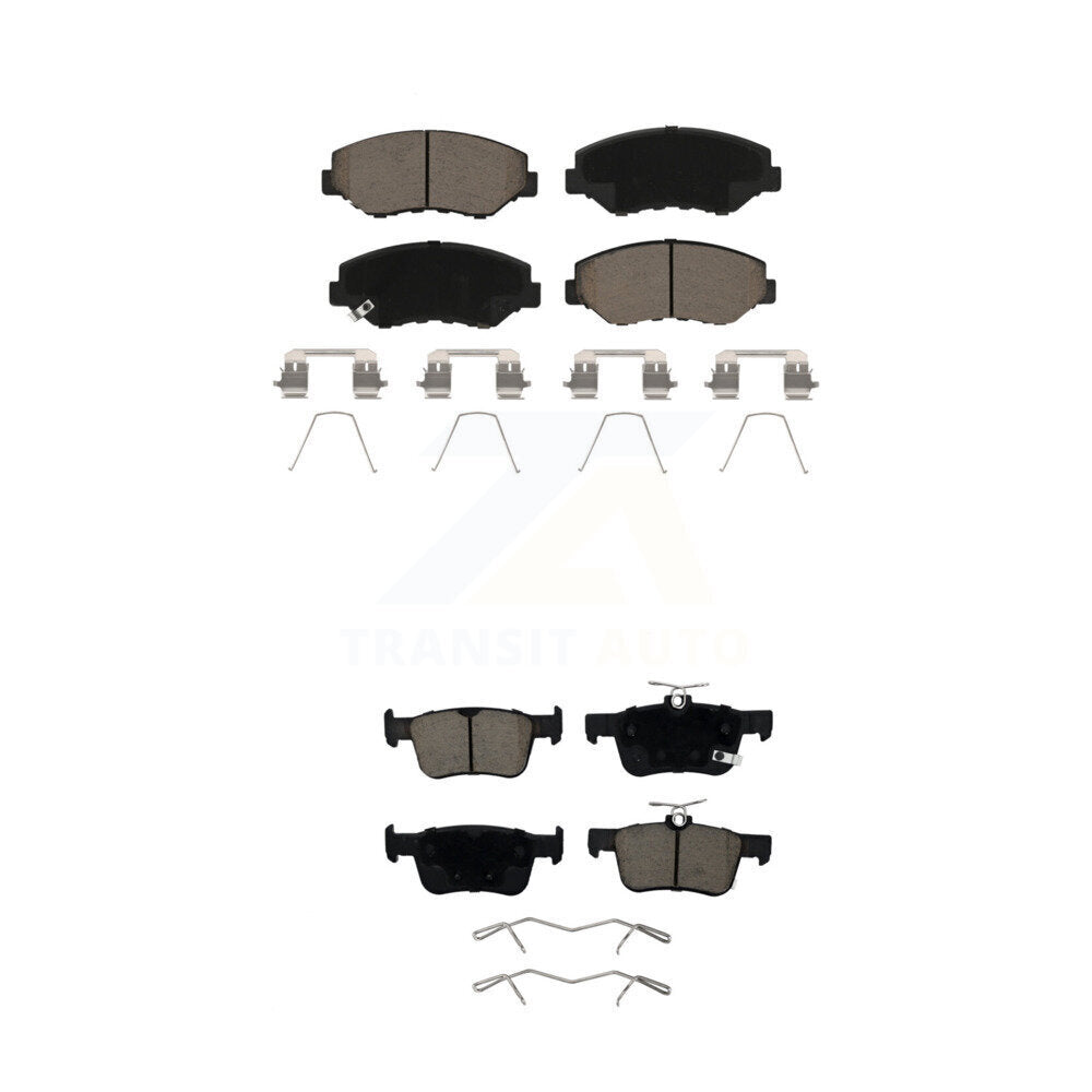 Ceramic Brake Pads Front Rear Kit For Honda Civic
