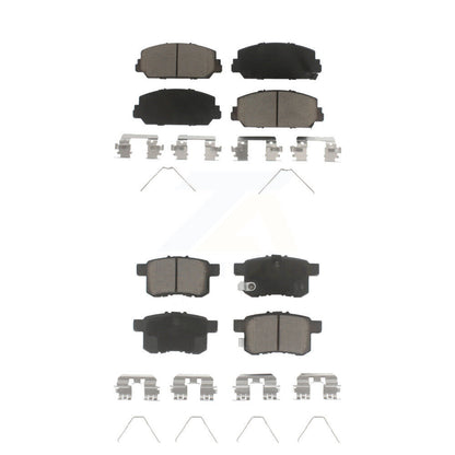 Ceramic Brake Pads Front Rear Kit For Honda Accord