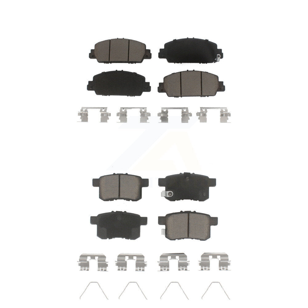 Ceramic Brake Pads Front Rear Kit For Honda Accord