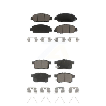 Ceramic Brake Pads Front Rear Kit For Honda Accord
