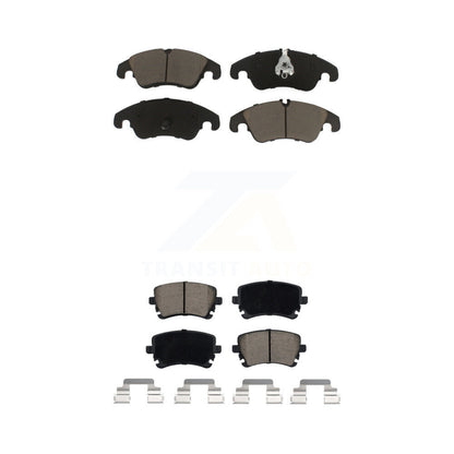Ceramic Brake Pads Front Rear Kit For 2013-2014 Audi A4 allroad