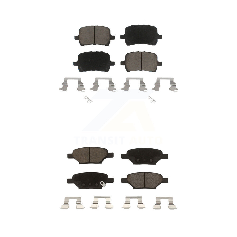 Ceramic Brake Pads Front Rear Kit For Chevrolet Malibu Pontiac G6 Cobalt G5 HHR