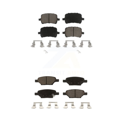 Ceramic Brake Pads Front Rear Kit For Chevrolet Malibu Pontiac G6 Cobalt G5 HHR