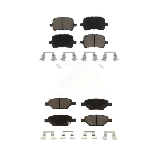 Ceramic Brake Pads Front Rear Kit For Chevrolet Malibu Pontiac G6 Cobalt G5 HHR