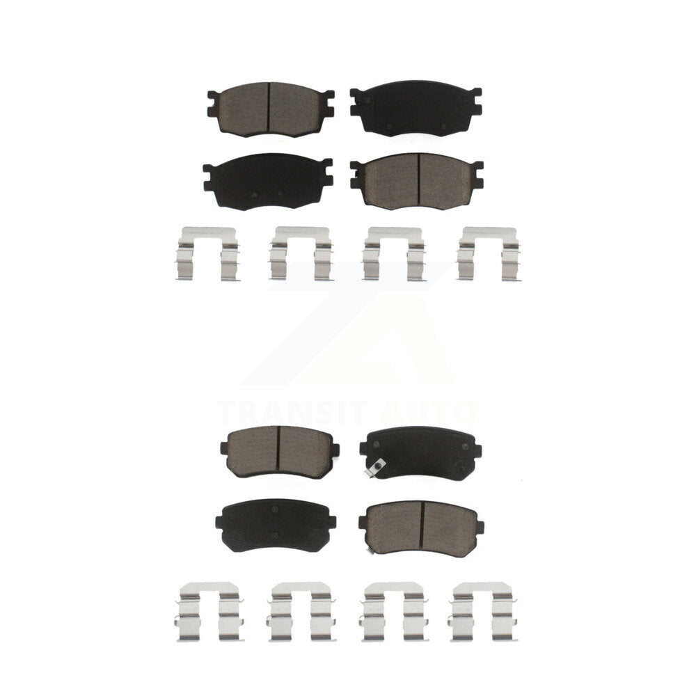 Ceramic Brake Pads Front Rear Kit For Hyundai Accent Kia Rio Rio5