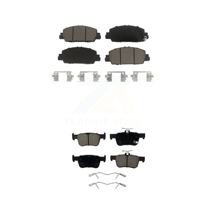Ceramic Brake Pads Front Rear Kit For Honda Accord