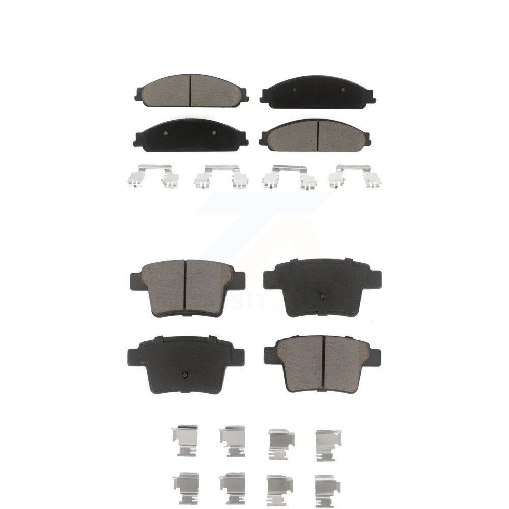 Ceramic Brake Pads Front Rear Kit For Ford Five Hundred Freestyle Taurus X Sable
