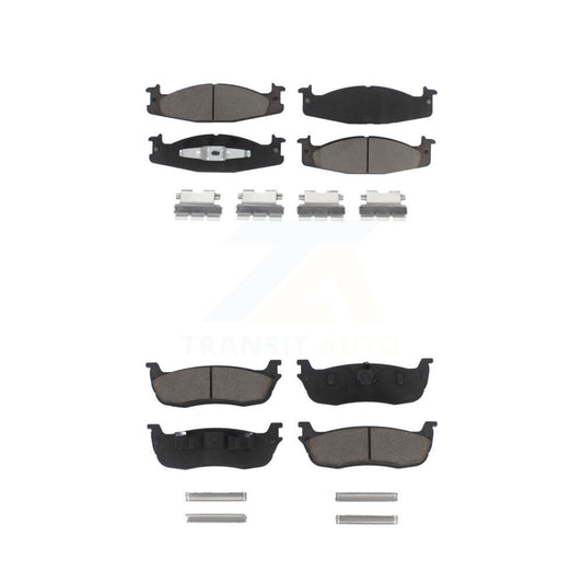 Ceramic Brake Pads Front Rear Kit For 1996 Ford F-150