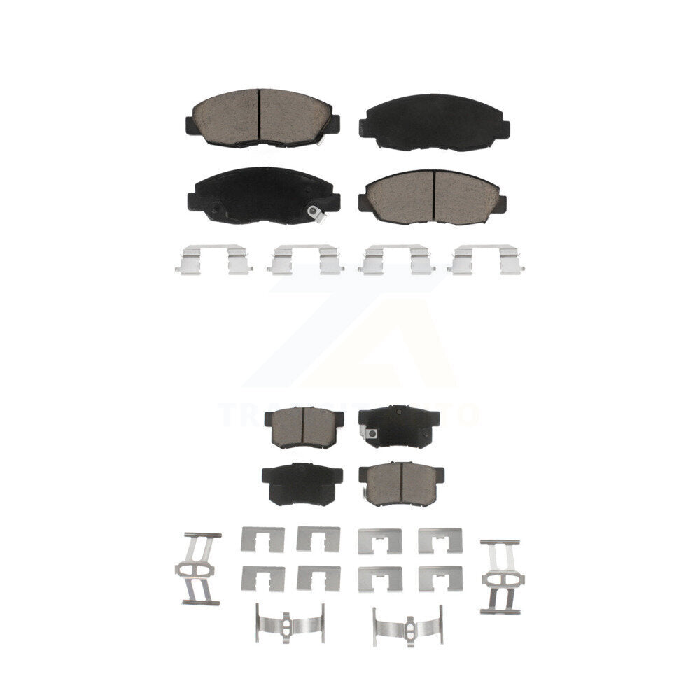 Ceramic Brake Pads Front Rear Kit For Honda Accord Acura CL