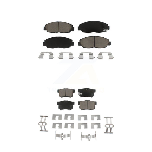 Ceramic Brake Pads Front Rear Kit For Honda Civic Accord Acura EL