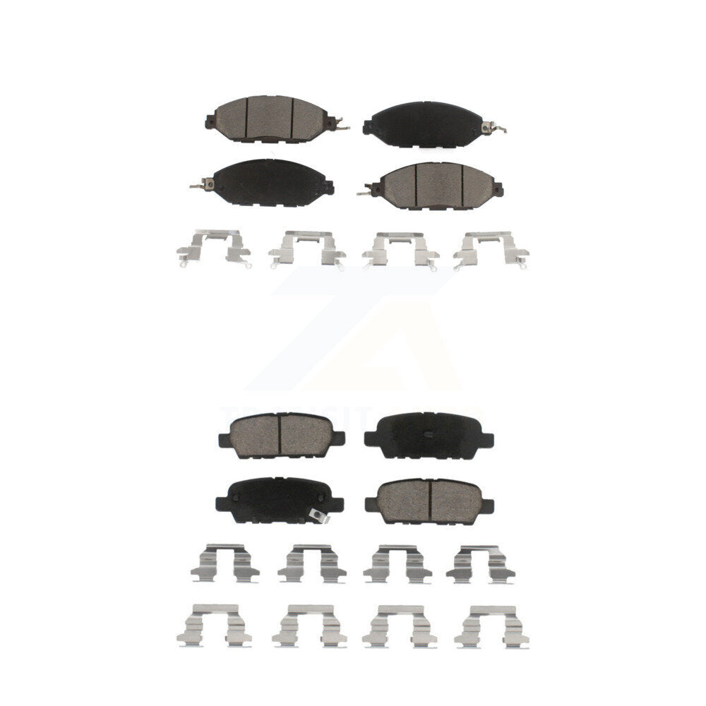 Ceramic Brake Pad Front Rear Kit For Nissan Murano Pathfinder INFINITI QX60 JX35