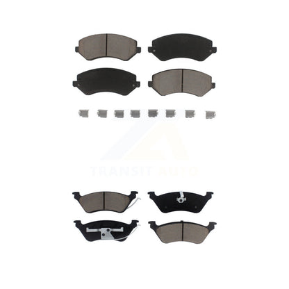 Ceramic Brake Pad Front Rear Kit For Dodge Caravan Grand Chrysler Town & Country