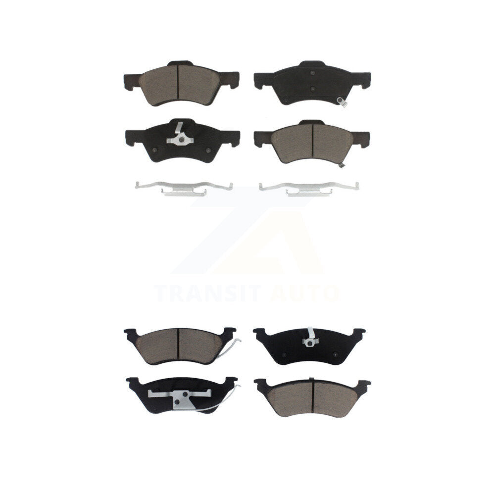 Ceramic Brake Pad Front Rear Kit For Dodge Grand Caravan Chrysler Town & Country