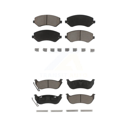 Ceramic Brake Pads Front Rear Kit For 2003-2007 Jeep Liberty