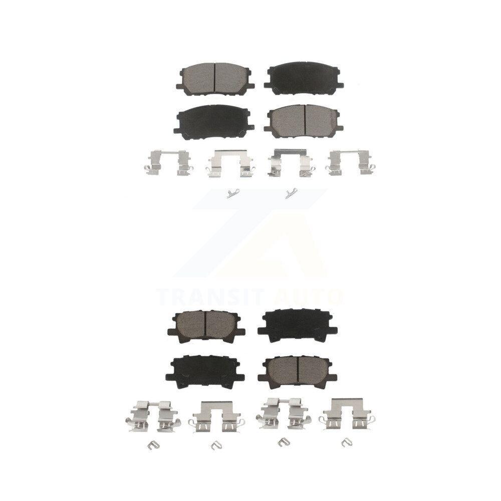 Ceramic Brake Pads Front Rear Kit For Lexus RX350 RX330 Toyota Highlander RX400h