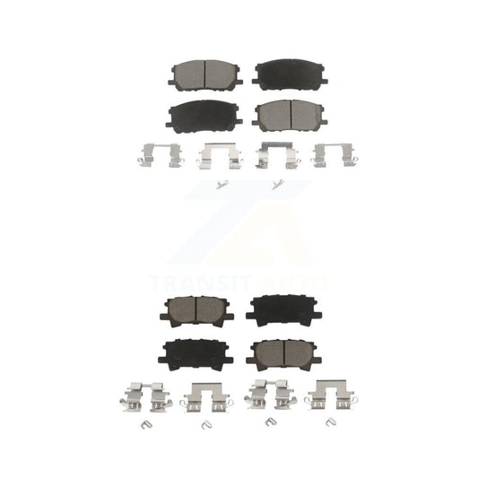 Ceramic Brake Pads Front Rear Kit For Lexus RX350 RX330 Toyota Highlander RX400h