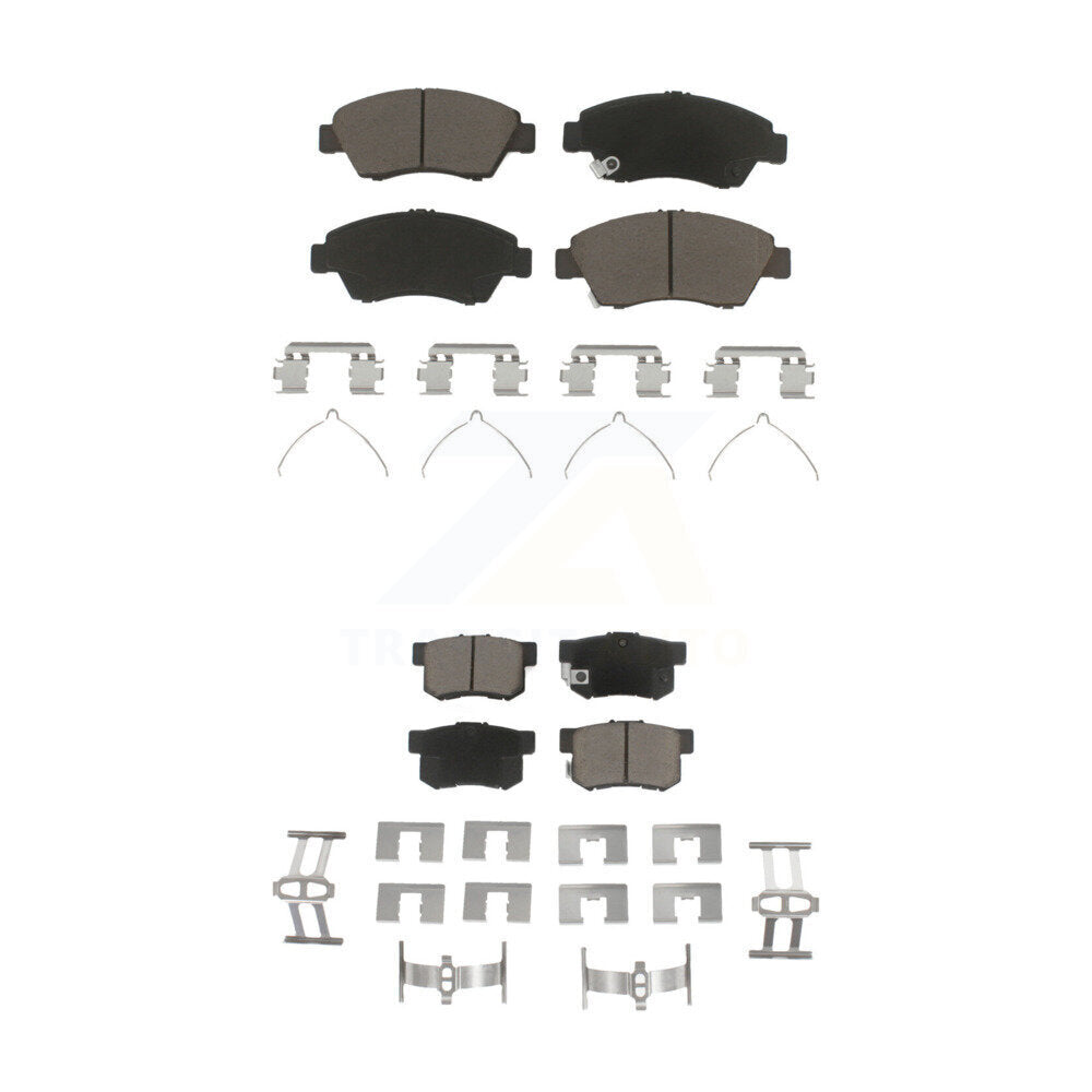 Ceramic Brake Pads Front Rear Kit For Honda Civic Acura ILX RSX CR-Z
