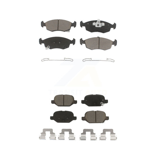 Ceramic Brake Pads Front Rear Kit For Fiat 500