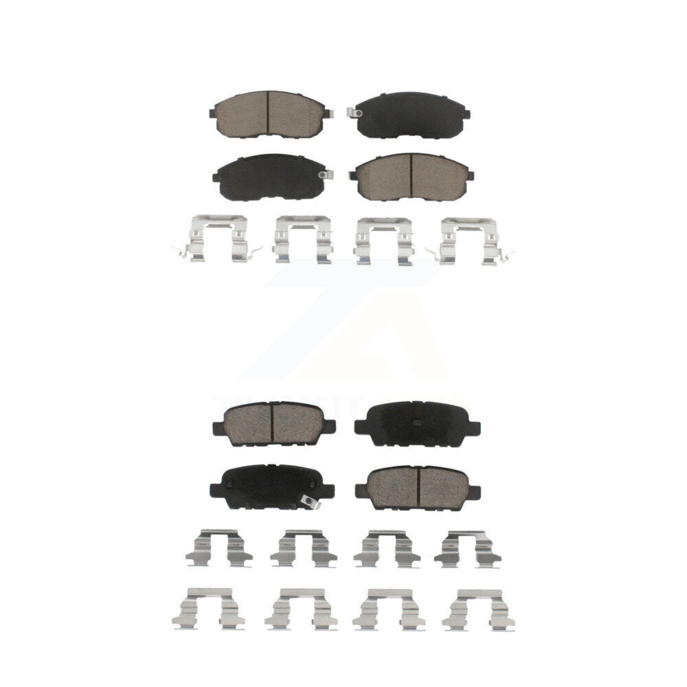 Ceramic Brake Pad Front Rear Kit For Nissan Sentra Altima Juke 350Z INFINITI G35