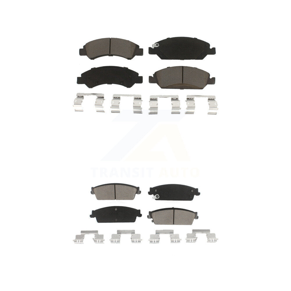 Ceramic Brake Pads Front Rear Kit For Chevrolet GMC Sierra 1500 Silverado Tahoe