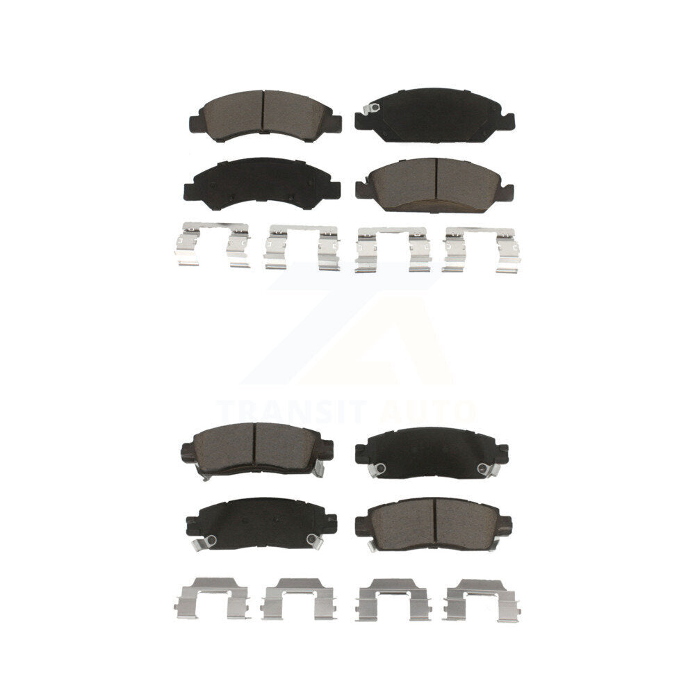Ceramic Brake Pads Front Rear Kit For Cadillac XTS