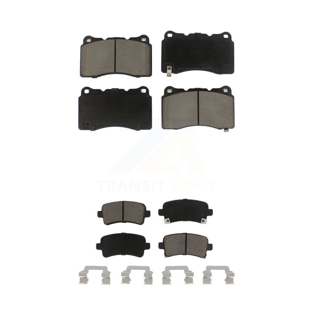 Ceramic Brake Pads Front Rear Kit For Buick Regal Cadillac XTS Saab 9-5