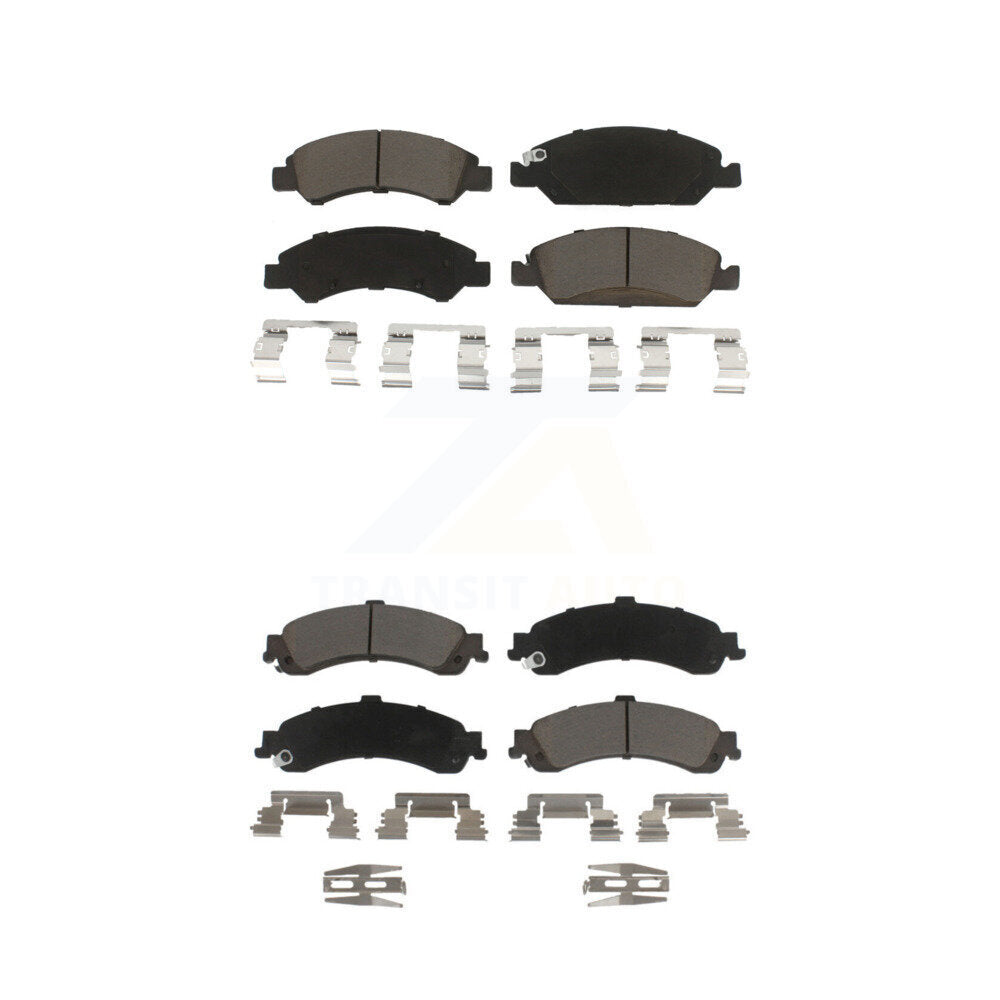 Ceramic Brake Pads Front Rear Kit For Chevrolet Silverado 1500 GMC Sierra