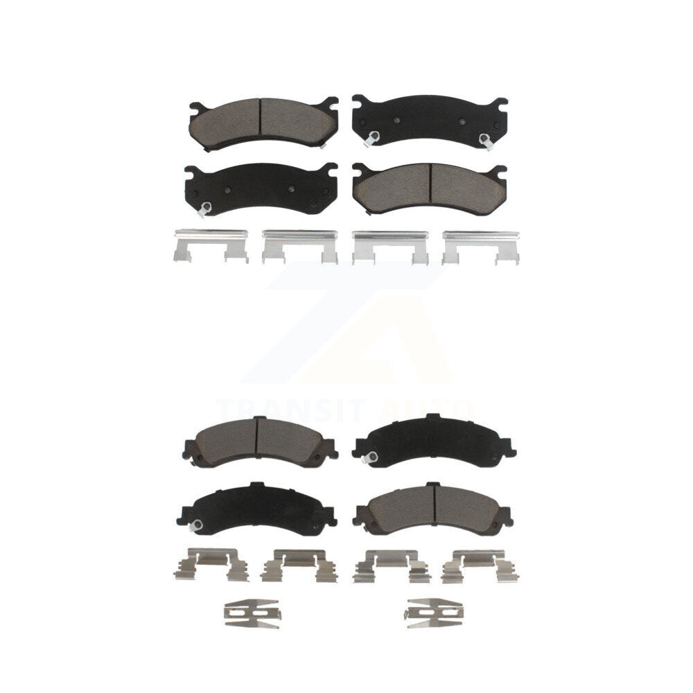 Ceramic Brake Pads Front Rear Kit For Chevrolet GMC Silverado 1500 Sierra Yukon